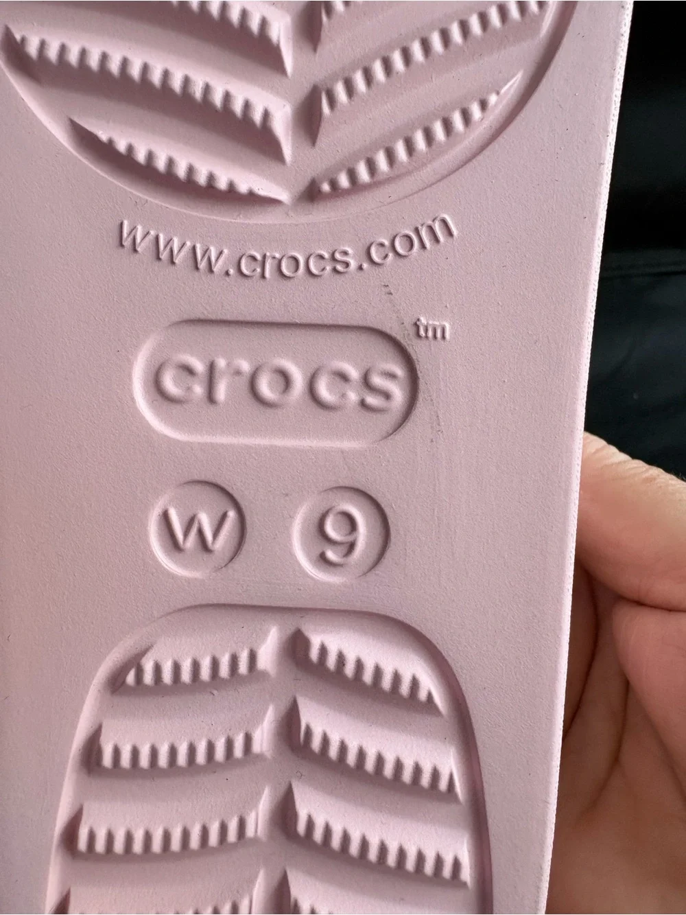 CROCS Pink Double-Strap Slide Sandals